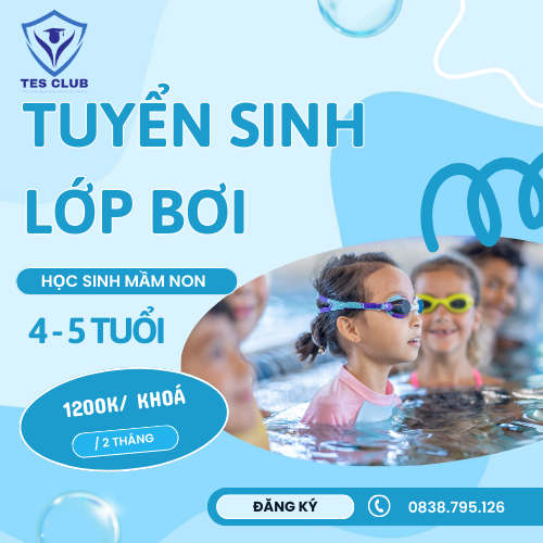 Tuyển Sinh Lớp Xóa Mù Bơi Cho Học Sinh Mầm Non